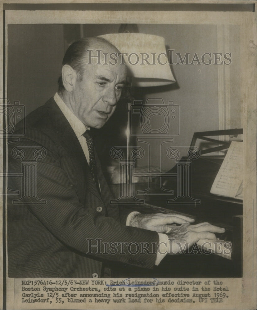 1967 Press Photo Erich Leinsdorf (Symphony Conductor)- RSA48647 - Historic Images