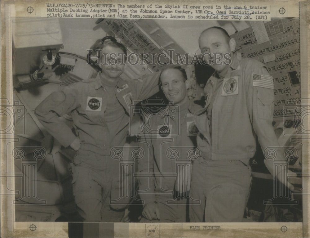 1973 Owen Garriott Jack Lousma Alan Bean - Historic Images