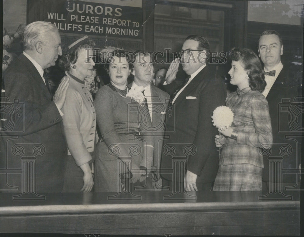 1954, Joseph D. Lohman with his wife Fern an- RSA48957 - Historic Images