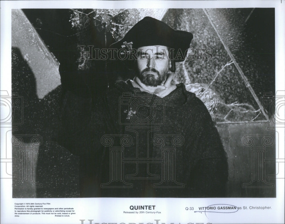 1979 Vittorio Gassman Italian Film Actor - Historic Images