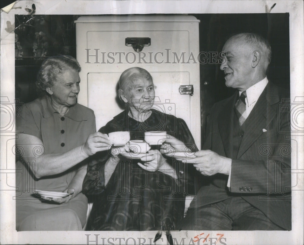 1952, Mrs. Augusta Kubitz with a toast to he- RSA49131 - Historic Images