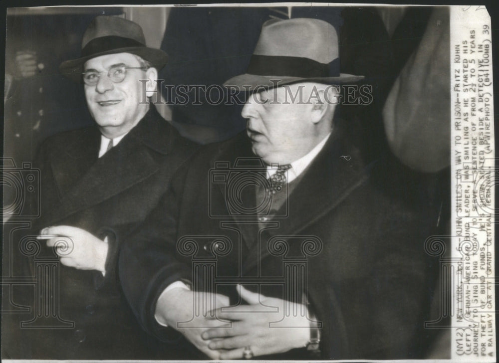 1939 Fritz Kuhn German-American Bund Leader - Historic Images