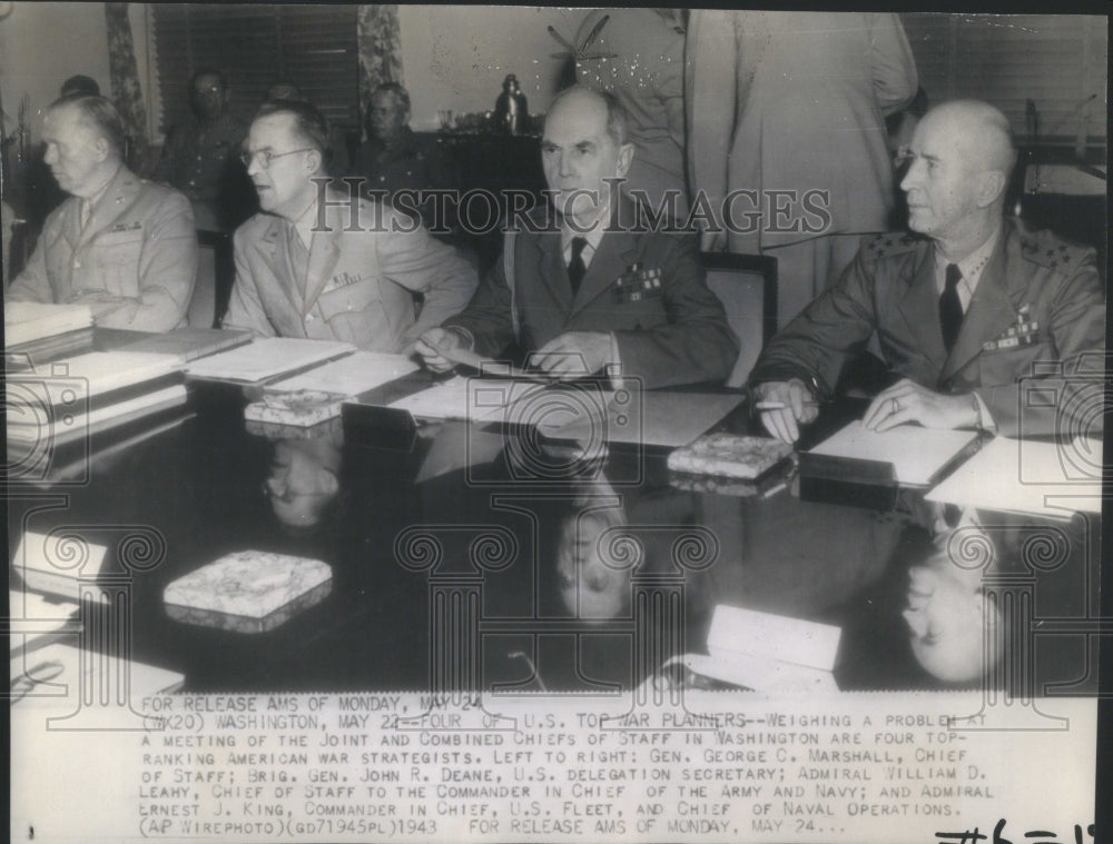 1943 War Planners Combined Chief Washington - Historic Images