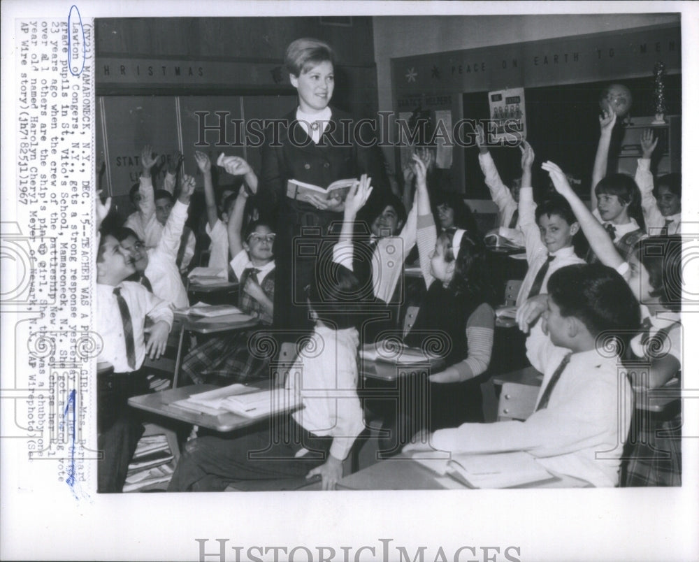 1967 Bernard Lawton Pin Up Girl Vito School-Historic Images