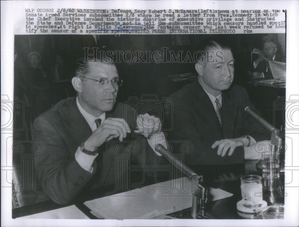 1962, Defense Secy Robert McNamara Kennedy- RSA49415 - Historic Images