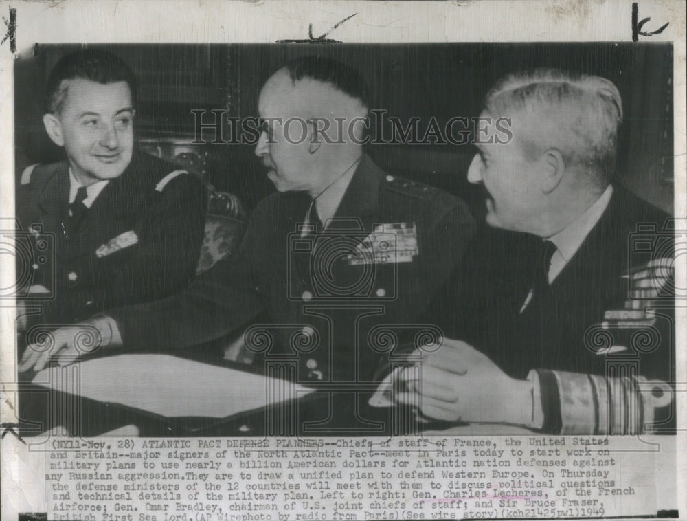 1949 Press Photo Staff France United States Britain- RSA49565 - Historic Images