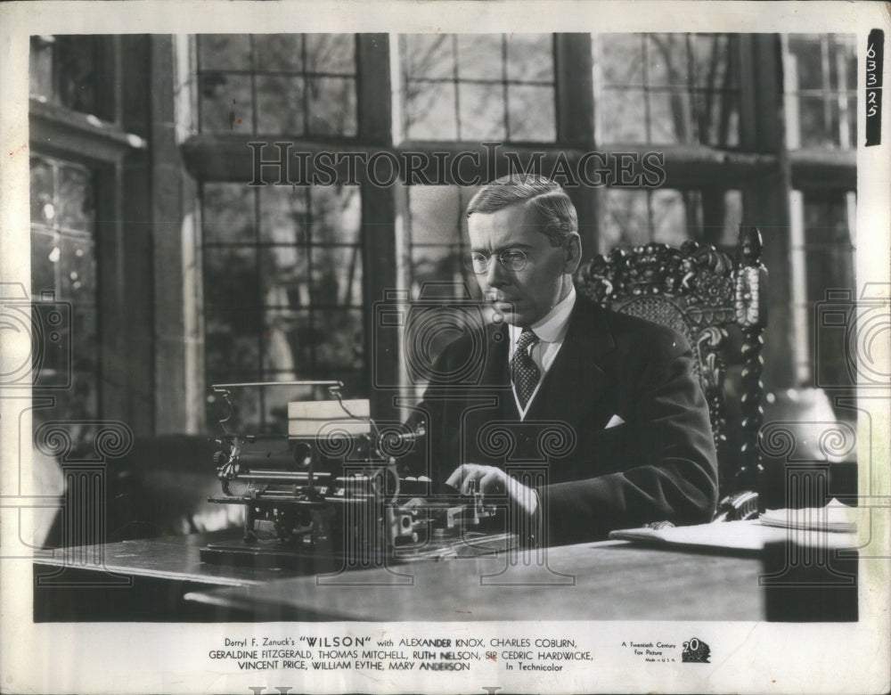 1956 Alexander Knox Canadian Film Actor - Historic Images