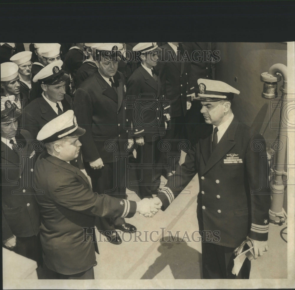 1953 Lt David Charles Leach USNRR Officer - Historic Images