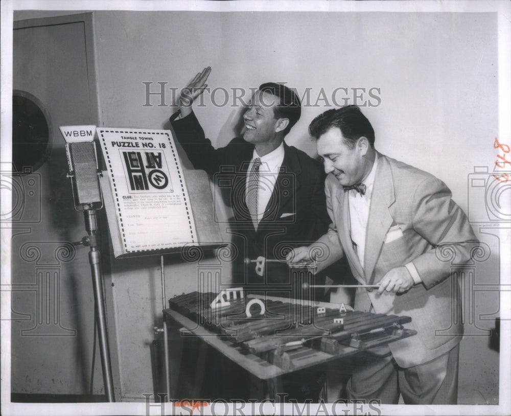 1956 Press Photo Sing Song Tangle Town Billy Leach Star- RSA49785 - Historic Images