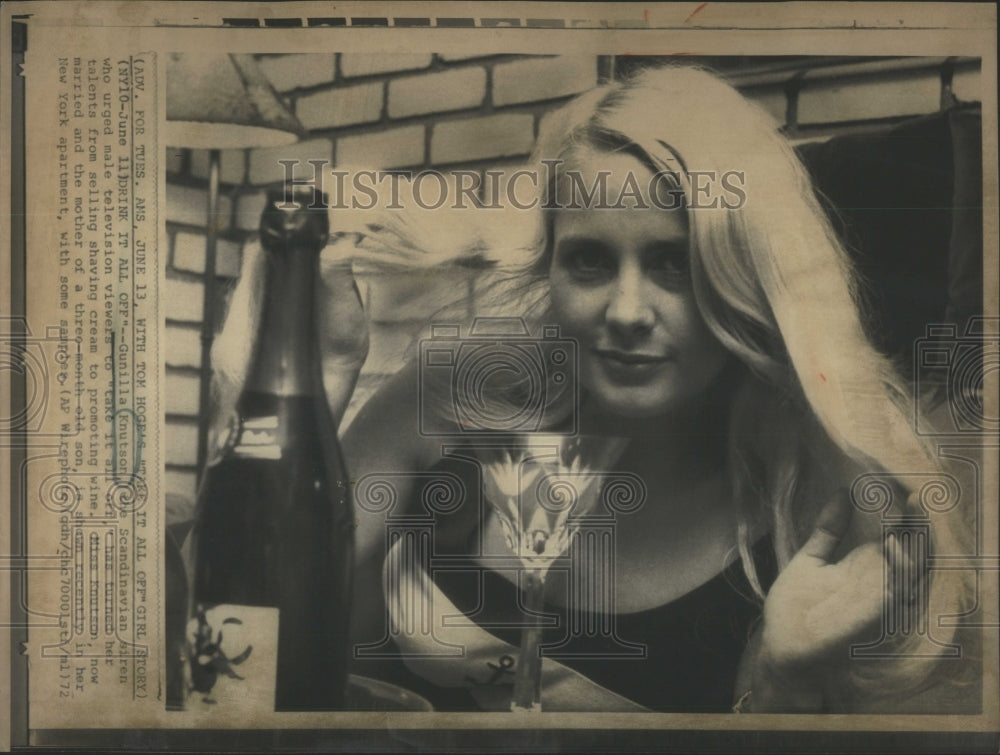 1972 Gunilla Knutson Wine Promoter-Historic Images