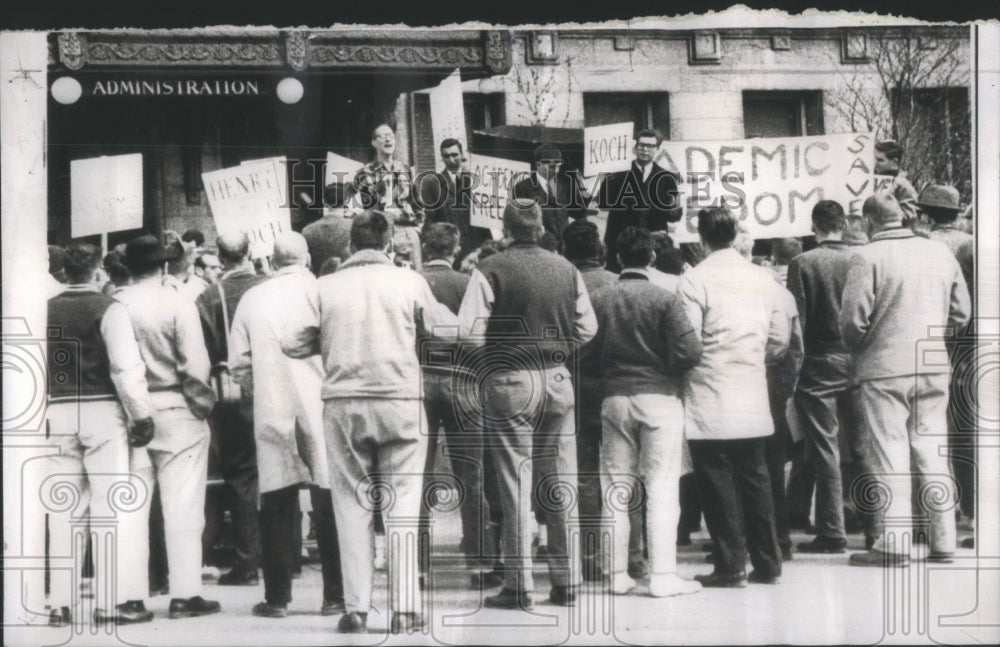 1960 Strike against dismissal of Professor. - Historic Images