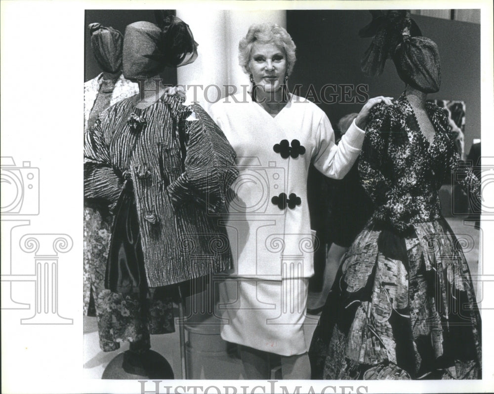 1990 Press Photo Barbara Burrell Chicago Lois Wiesberg - Historic Images