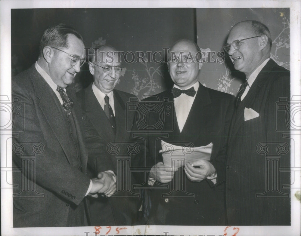 1952 Press Photo Park Livingston,Univ. of Illinois head - Historic Images