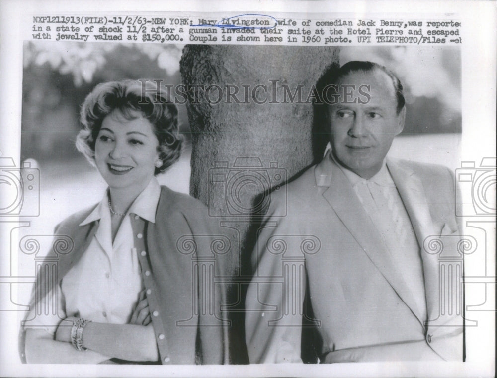 1963 Mary Livingston and husband Jack Benny-Historic Images