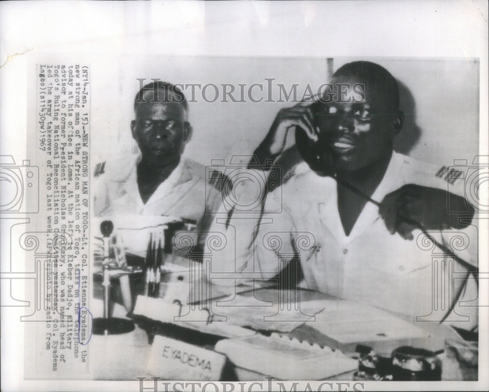 1967 Etienne Eyadema Togo President Kleber - Historic Images