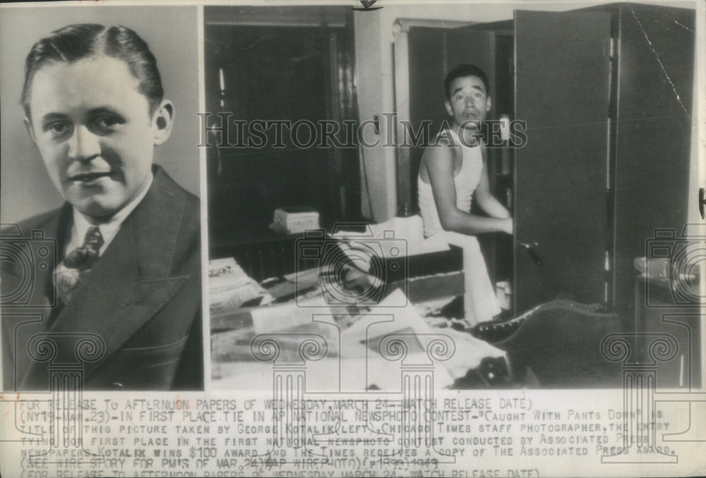 1949 George Kotalik Newspaper Photographer - Historic Images