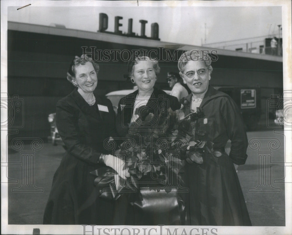 1958 Press Photo National President American Legion Aux- RSA51107 - Historic Images