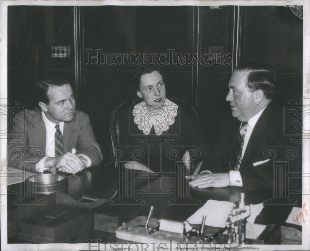 1956 Mayor Daley, Carol Fox and Lawrence V.-Historic Images