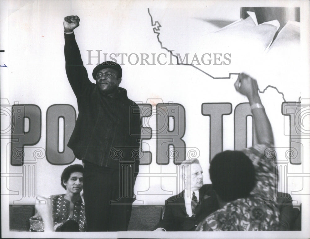 1970 Press Photo Yaphet Kotto militant student leader N - Historic Images