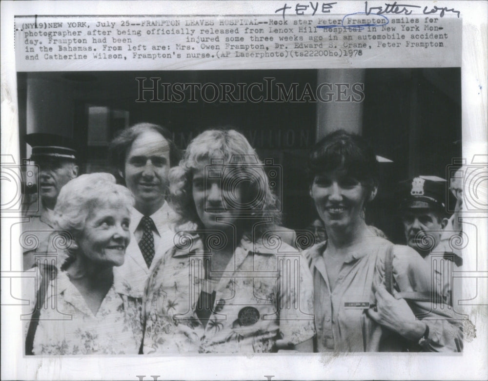 1978 Rock Star Peter Frampton - Historic Images