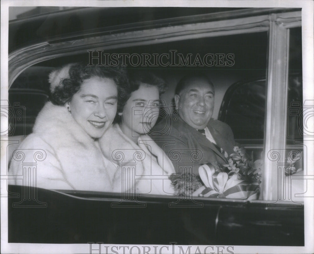 1956 Queen Frederika Princess Sophia Mayor - Historic Images
