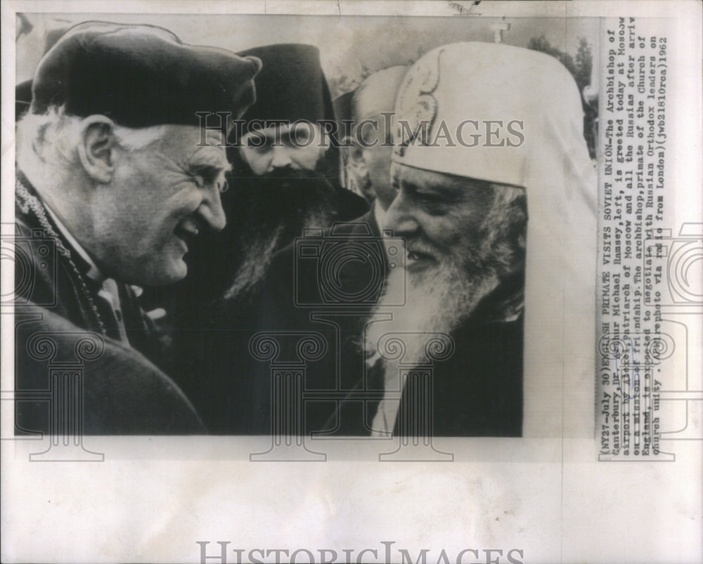 1962 Archbishop of Canterbury, Dr. Arthur M - Historic Images