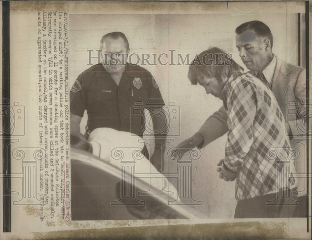 1976 Police Detective Edward Allaway Murder - Historic Images