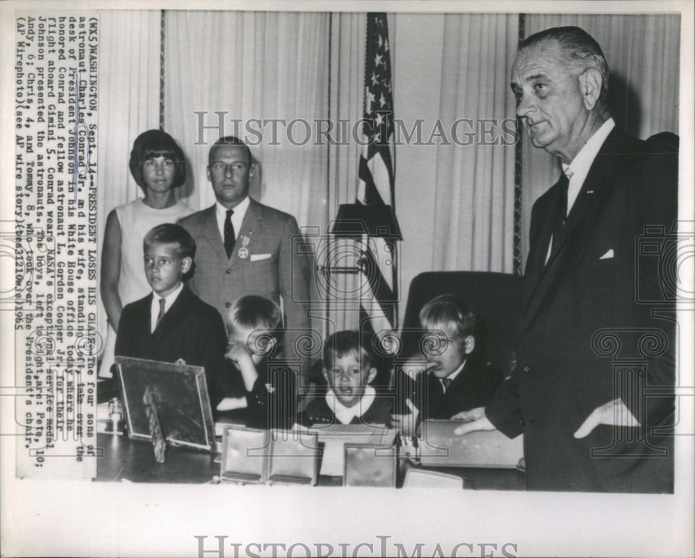 1965 Astronaut Charles Conrad President Joh - Historic Images