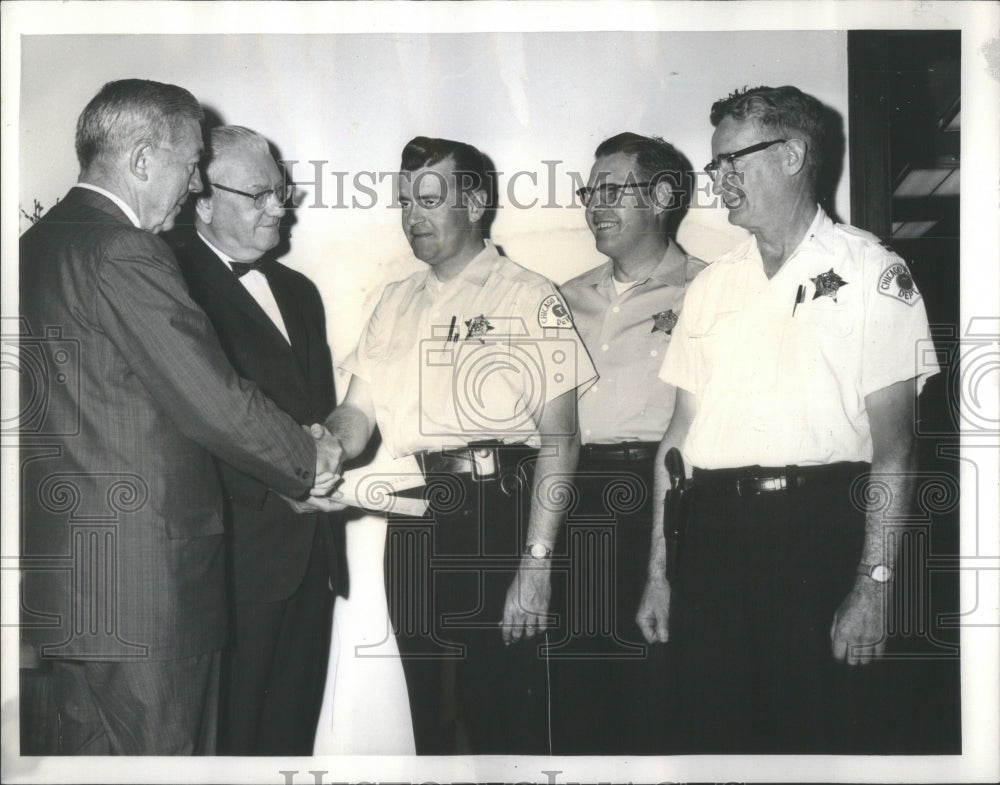 1963 Press Photo Traffic Men Month Patrolmen Conway Col- RSA51811 - Historic Images