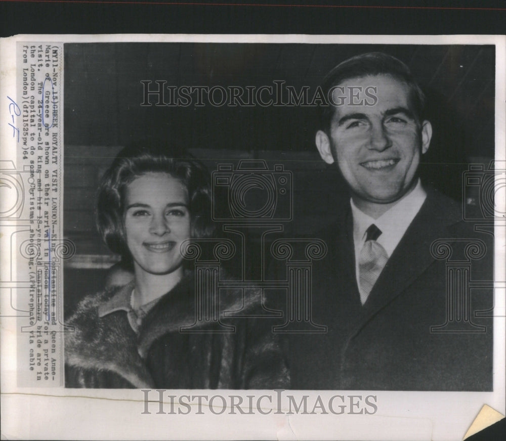 1964, King Constantine &amp; Queen Anne Marie- RSA51879 - Historic Images