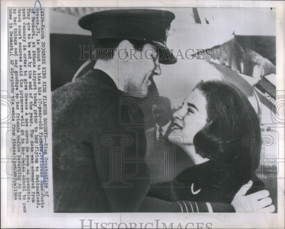 1964 Press Photo Constantine II Anne-Marie- RSA51881 - Historic Images