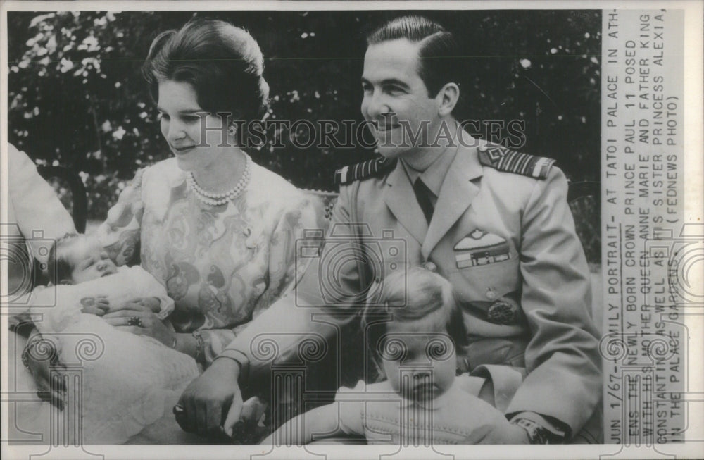 1967 King Constantine Queen Paul Alexia - Historic Images