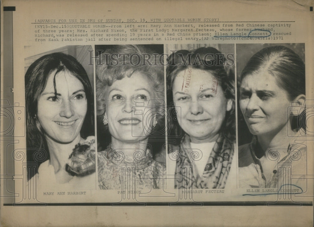 1971 Press Photo Imprisoned Women Harbert Fecteau- RSA51987 - Historic Images