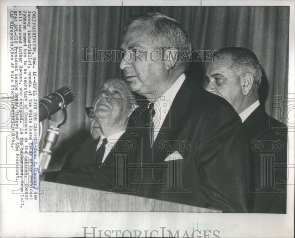 1964 John Connor President Johnson Hodges - Historic Images