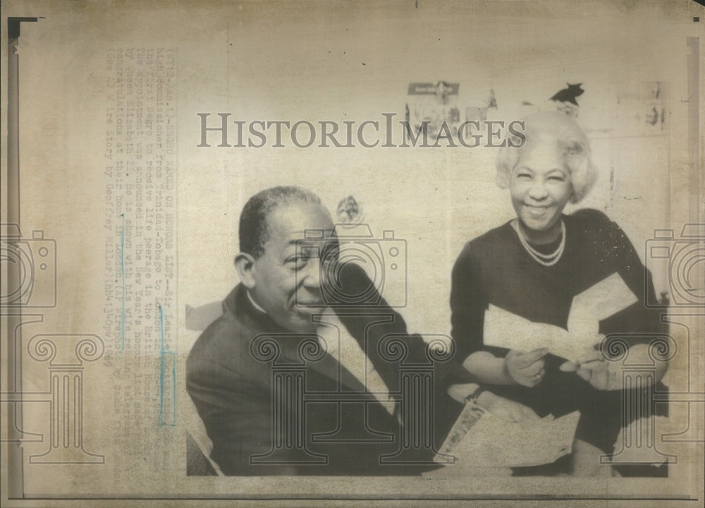 1969 Learie Constantine Norma Constantine-Historic Images