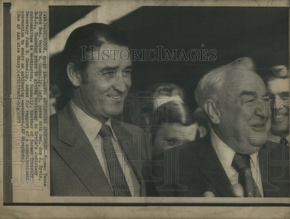 1973 Press Photo Antibusing Amendment Texas State Wayne- RSA52131 - Historic Images