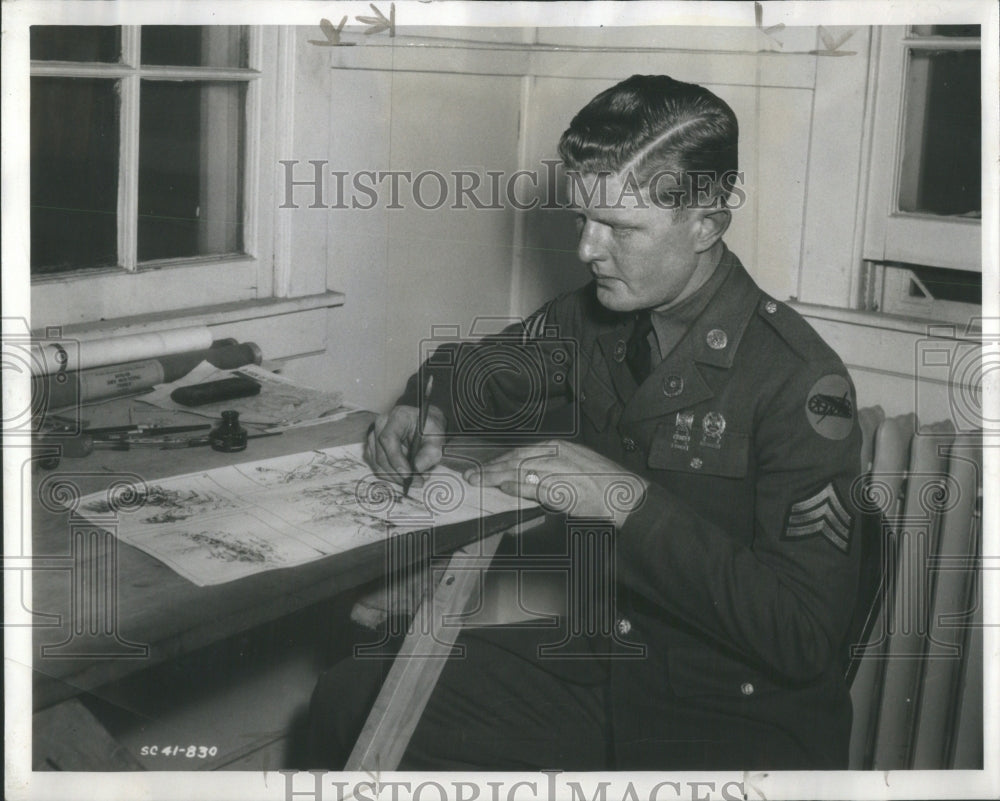 1941, William Conn Cartoonist - RSA52155 - Historic Images