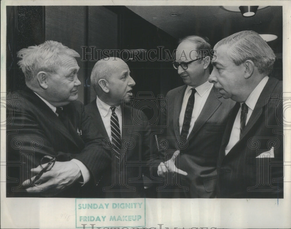 1966 Press Photo Book Week Author Luncheon Sherman Hous- RSA52201 - Historic Images