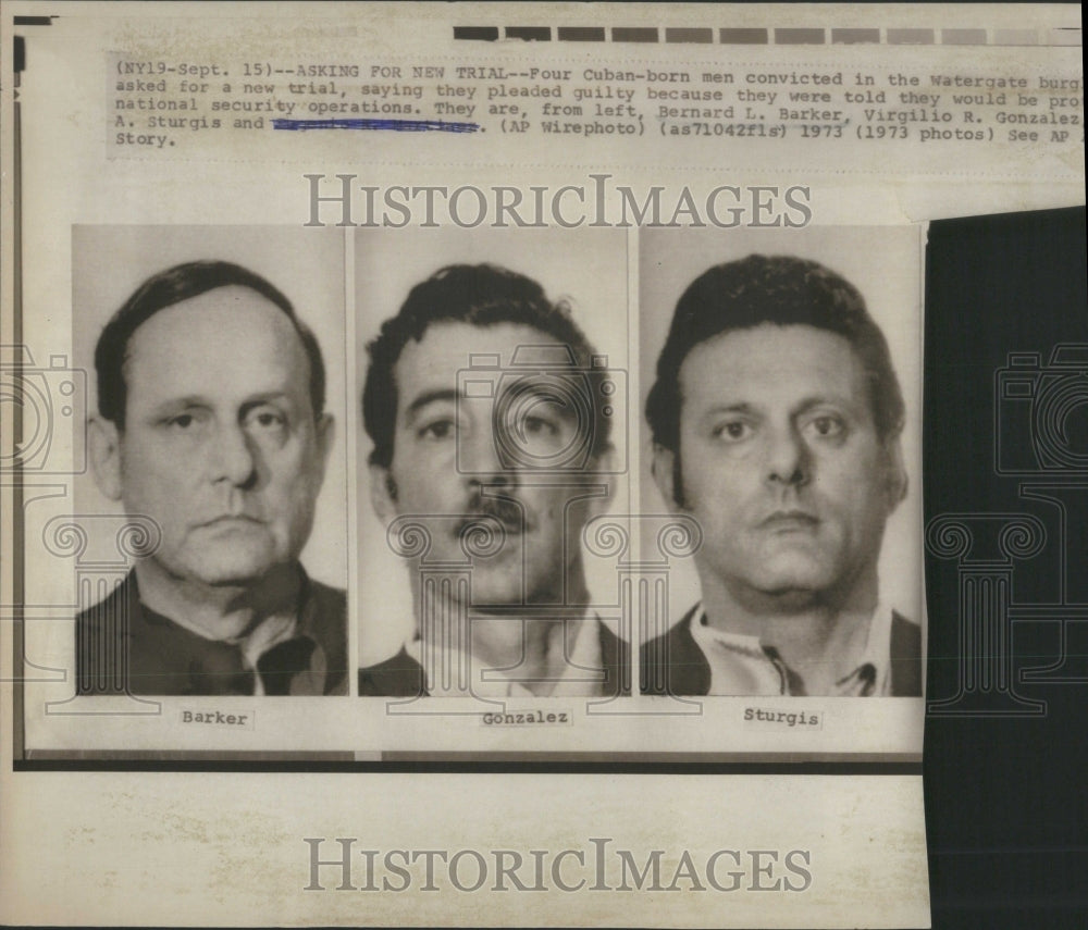 1973 Men Convicted in Watergate Ask for New - Historic Images