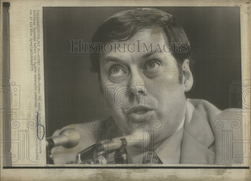 1973 Press Photo Alfred Baldwin Former FBI agent Canter- RSA52579 - Historic Images