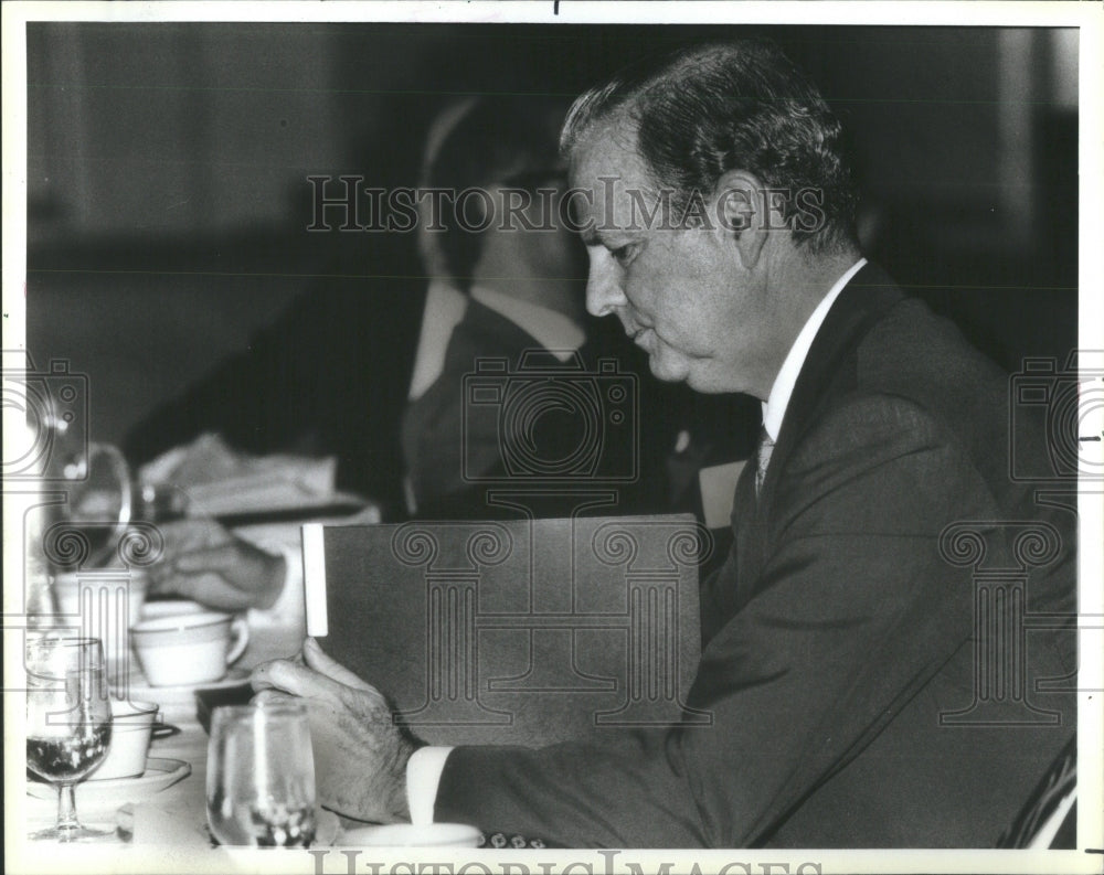 1987 Treasury Secretary James Baker Speech - Historic Images