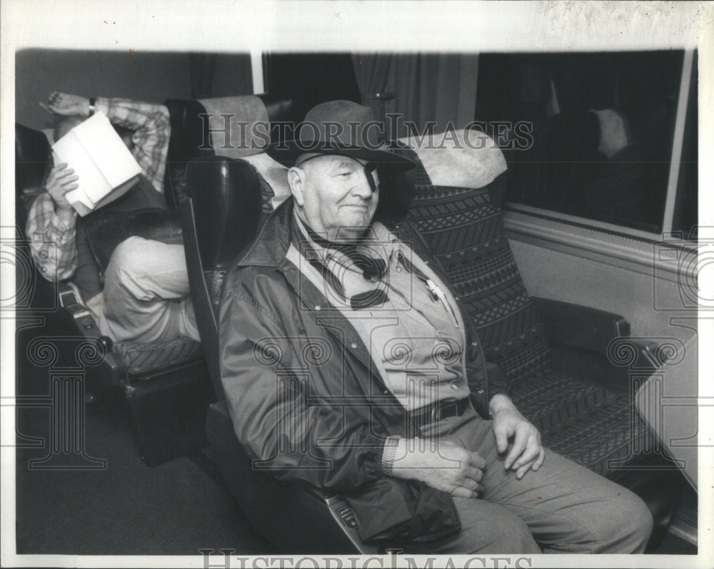 1986 Daily Amtrak Rider Loren Chester Baile - Historic Images