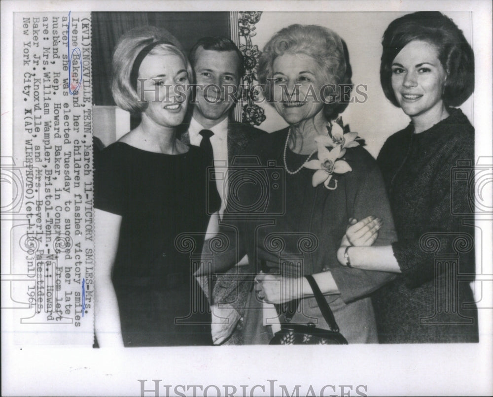 1964 Press Photo Irene Baker succeeds hubby Rep. in TN- RSA52967 - Historic Images