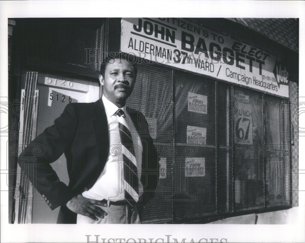 1991 John Baggett Candidate 37th Ward Democ - Historic Images