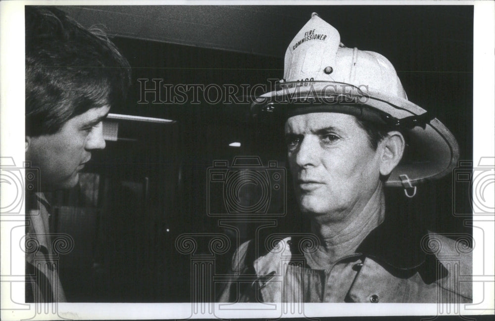 1983 Fire Commissioner William Blair Fireme - Historic Images