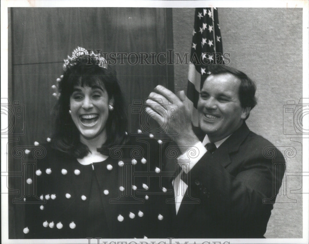 1990 Dina Blair Queen Columbus Day Parade - Historic Images