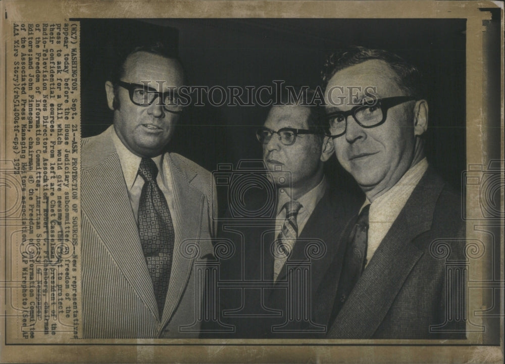 1972 Press Photo Chet Casselman, Robert V. Fichenberg &- RSA53439 - Historic Images