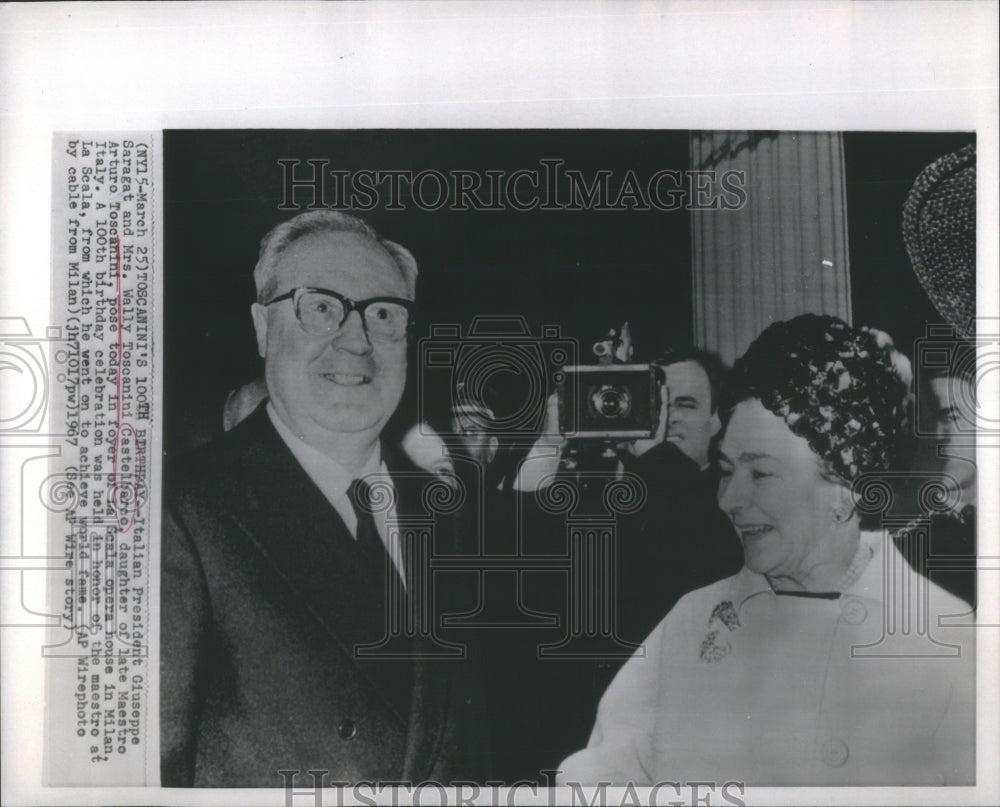 1967 Italy President Saragat Opera House - Historic Images