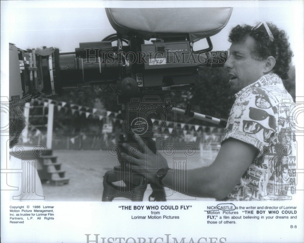 1986 Press Photo Nick Castle Director Boy Who Could Fly- RSA53617 - Historic Images