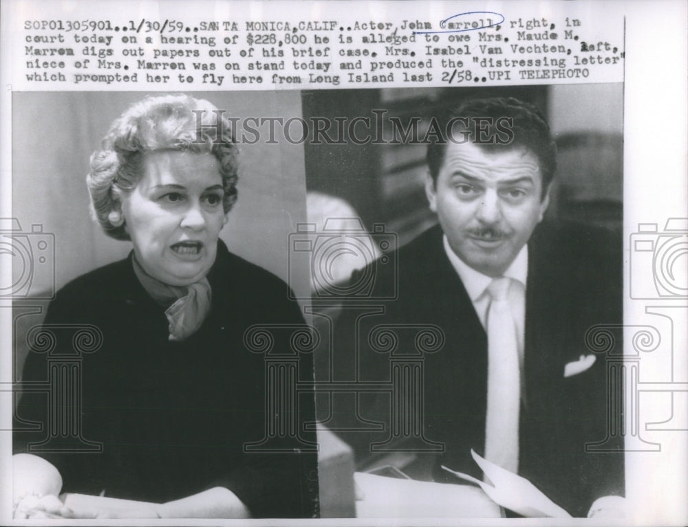 1959 John Carroll/Actor/Singer - Historic Images